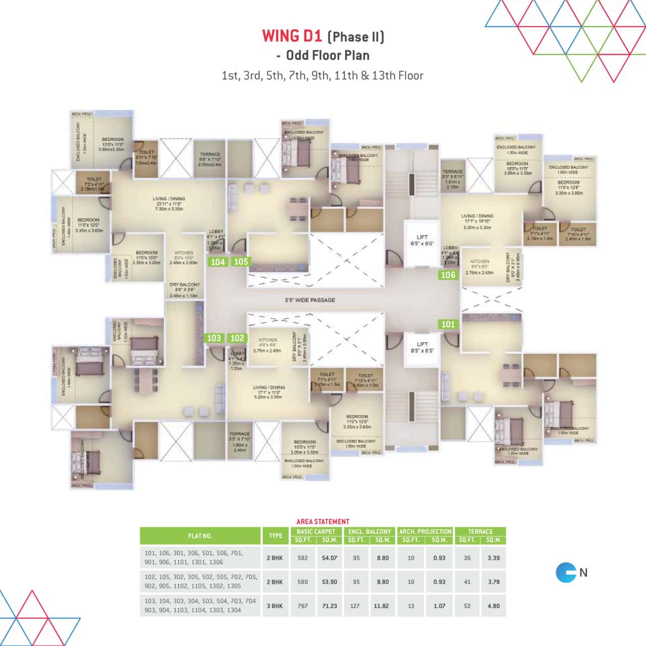 VTP Purvanchal Floor plan 3