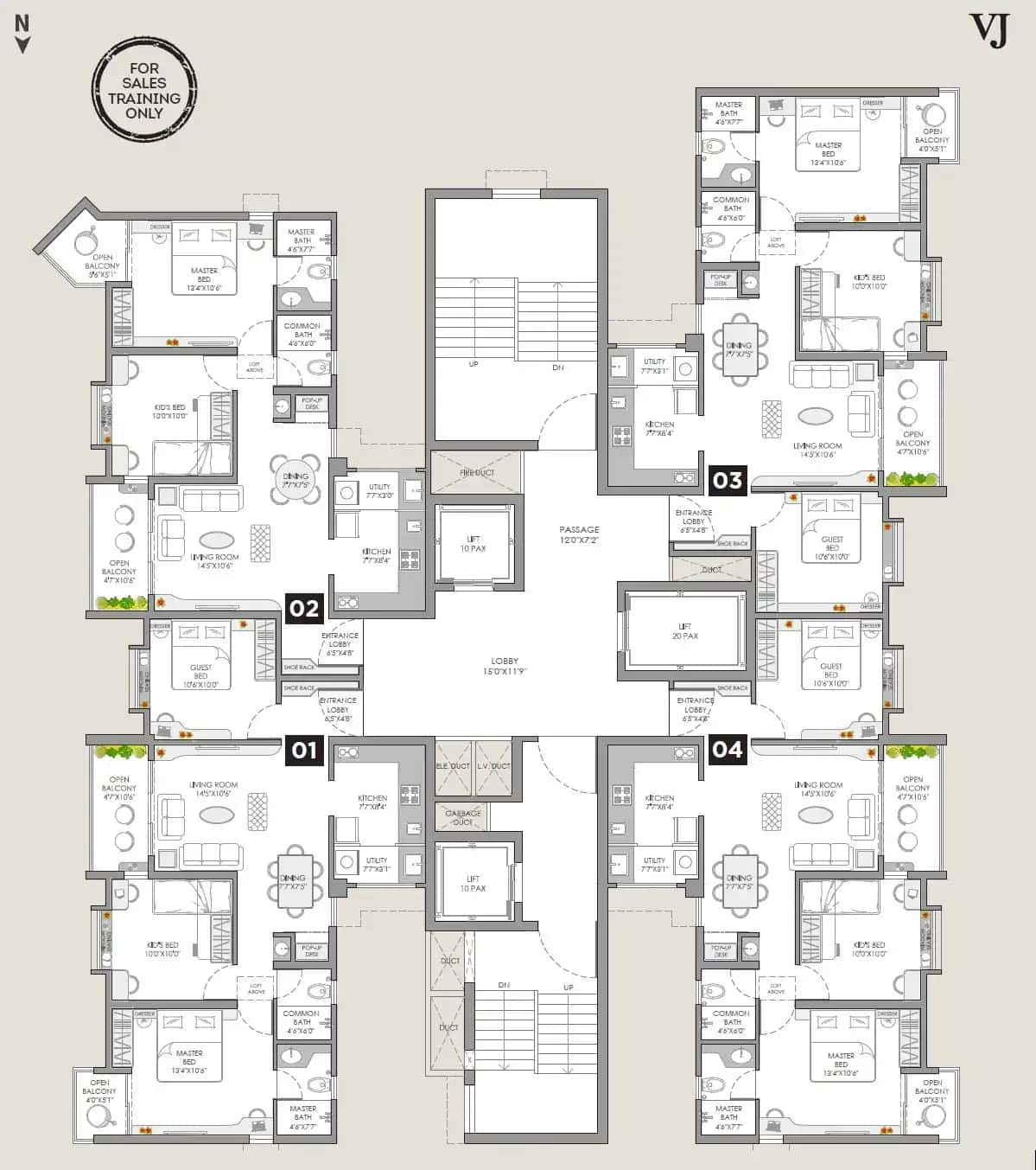 VJ Yashwin Orizzonte Floor plan 3