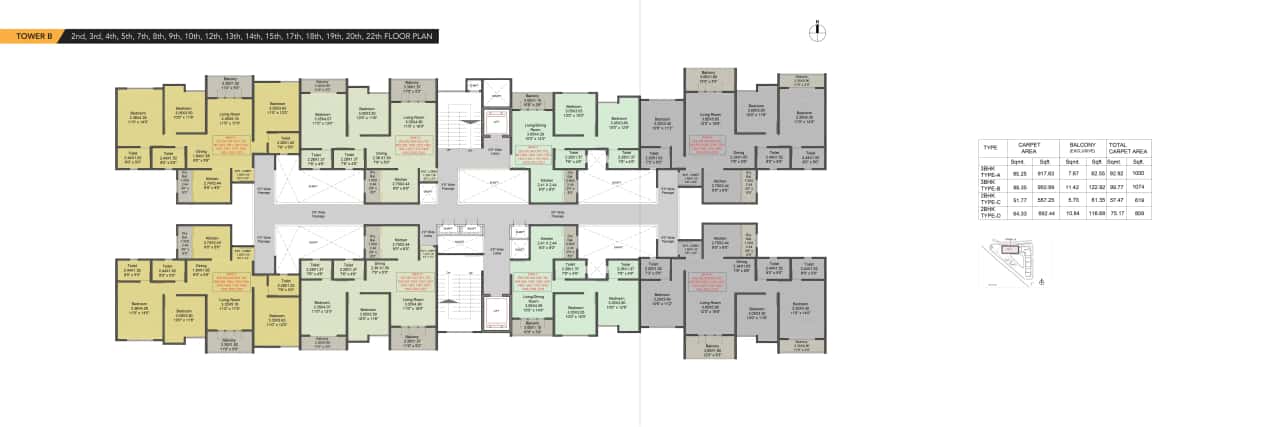 Kohinoor Shangrila Floor plan 2