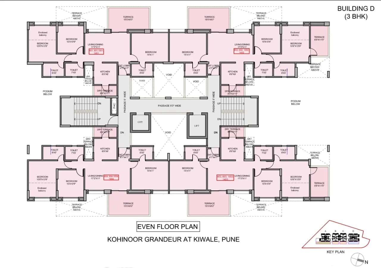 Kohinoor Grandeur Floor plan 1