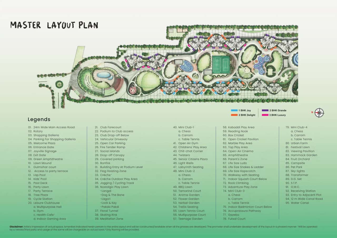 Joyville Hadapsar Floor plan 1