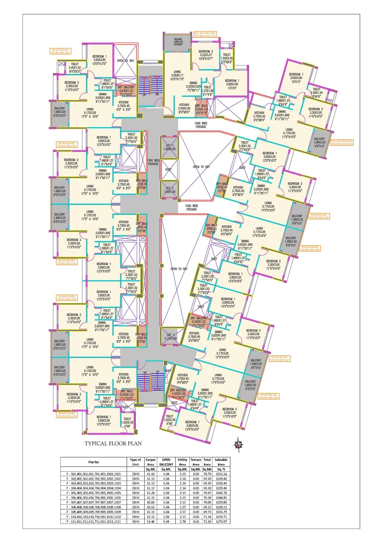 Ganga Acropolis Floor plan 2