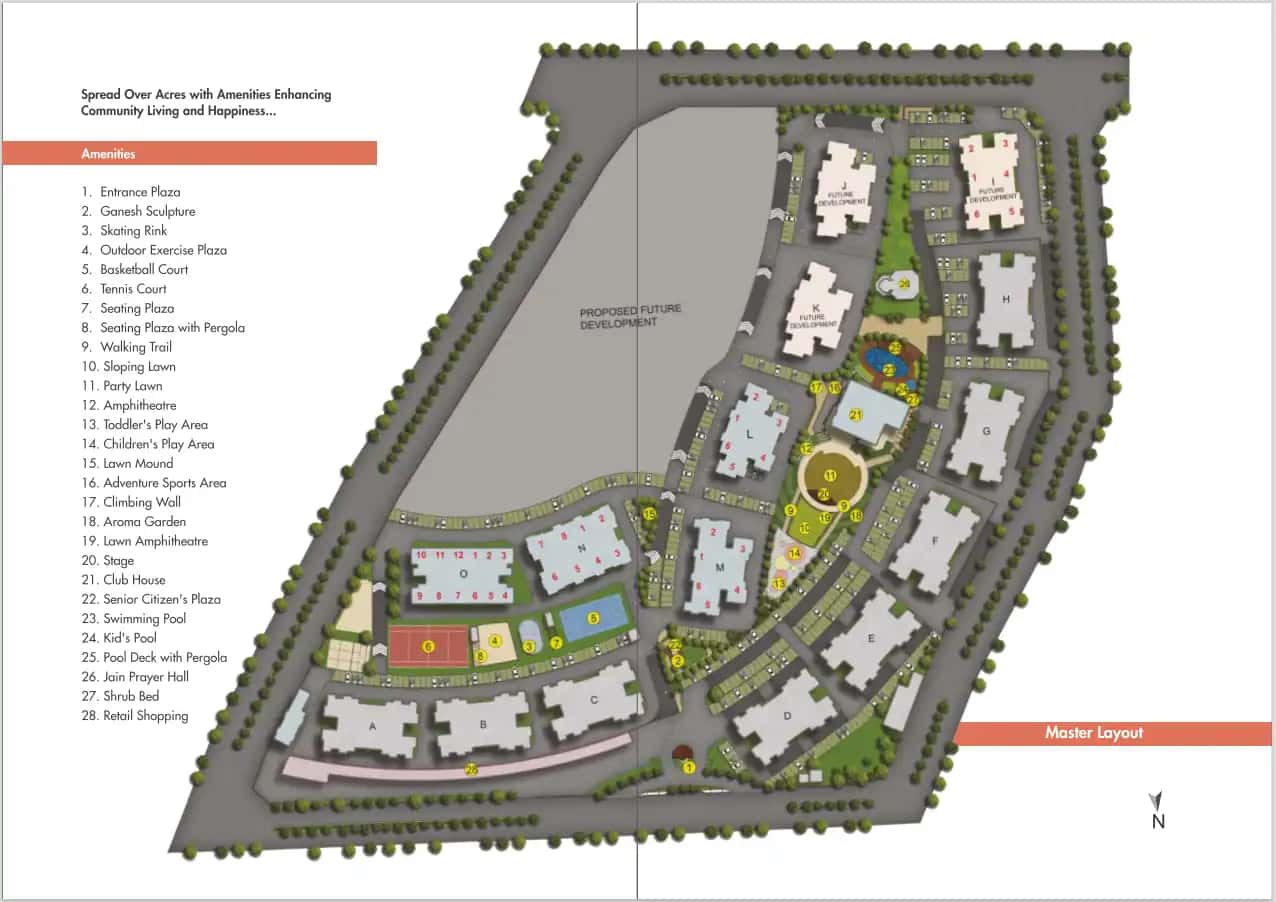 Kolte Patil Three Jewels Moon Stone Master Plan