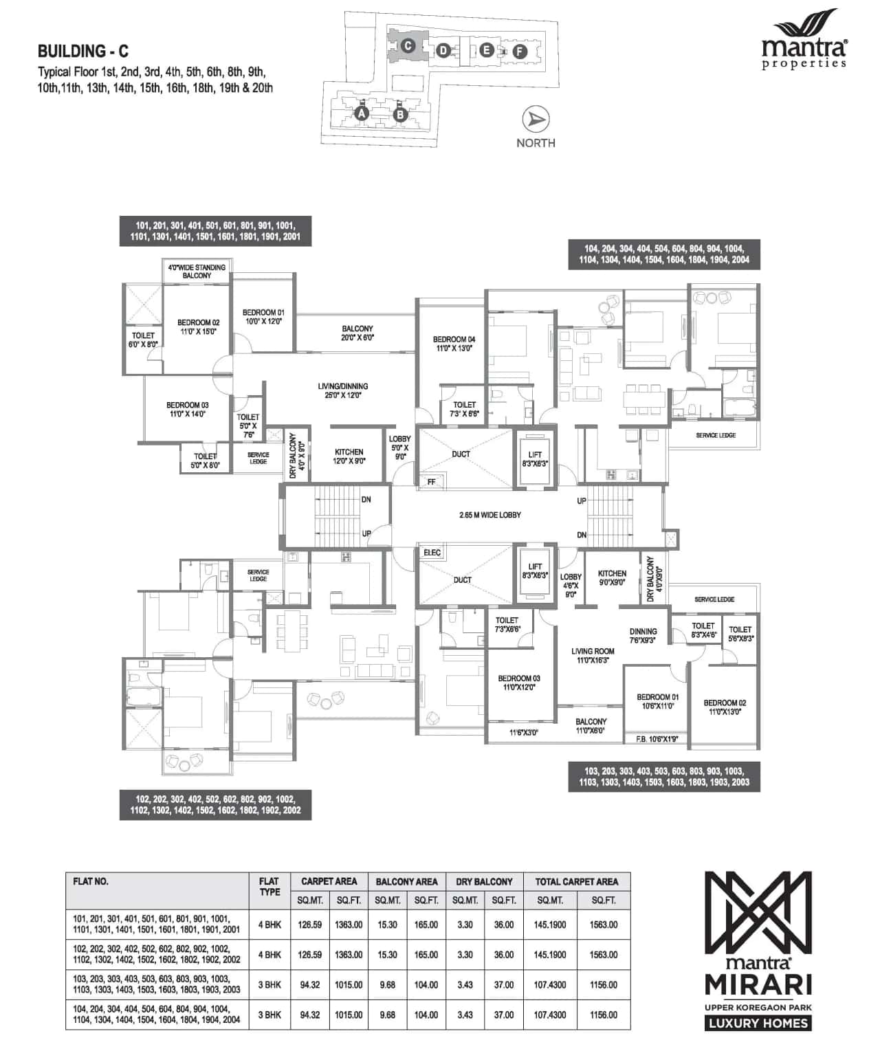Mantra Mirari Floor plan 4
