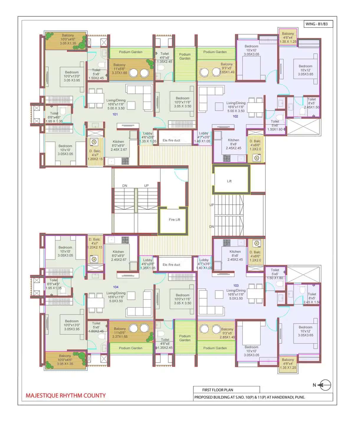 Majestique Rhythm County Floor plan 1