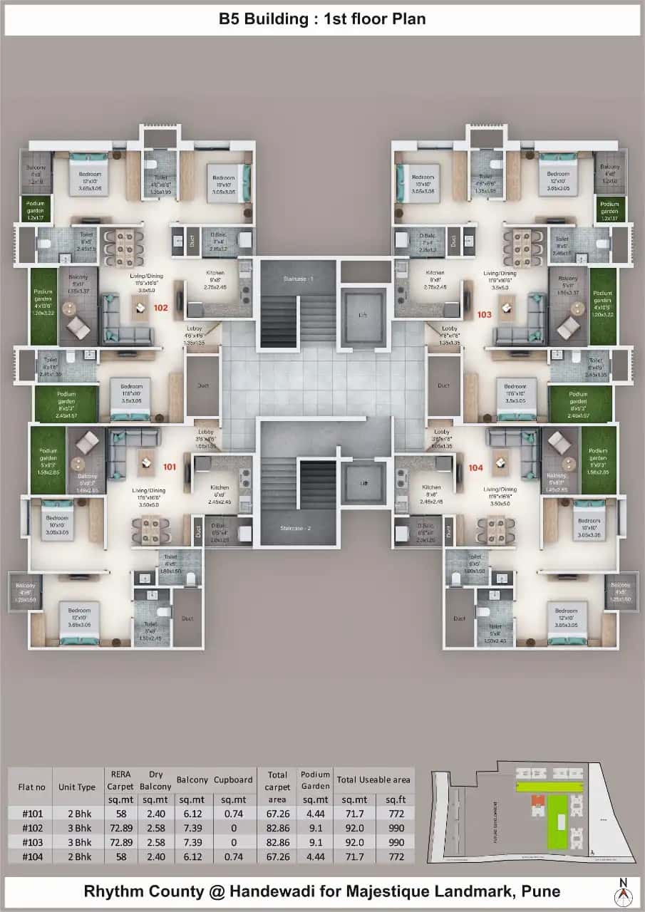Majestique Rhythm County Floor plan 8