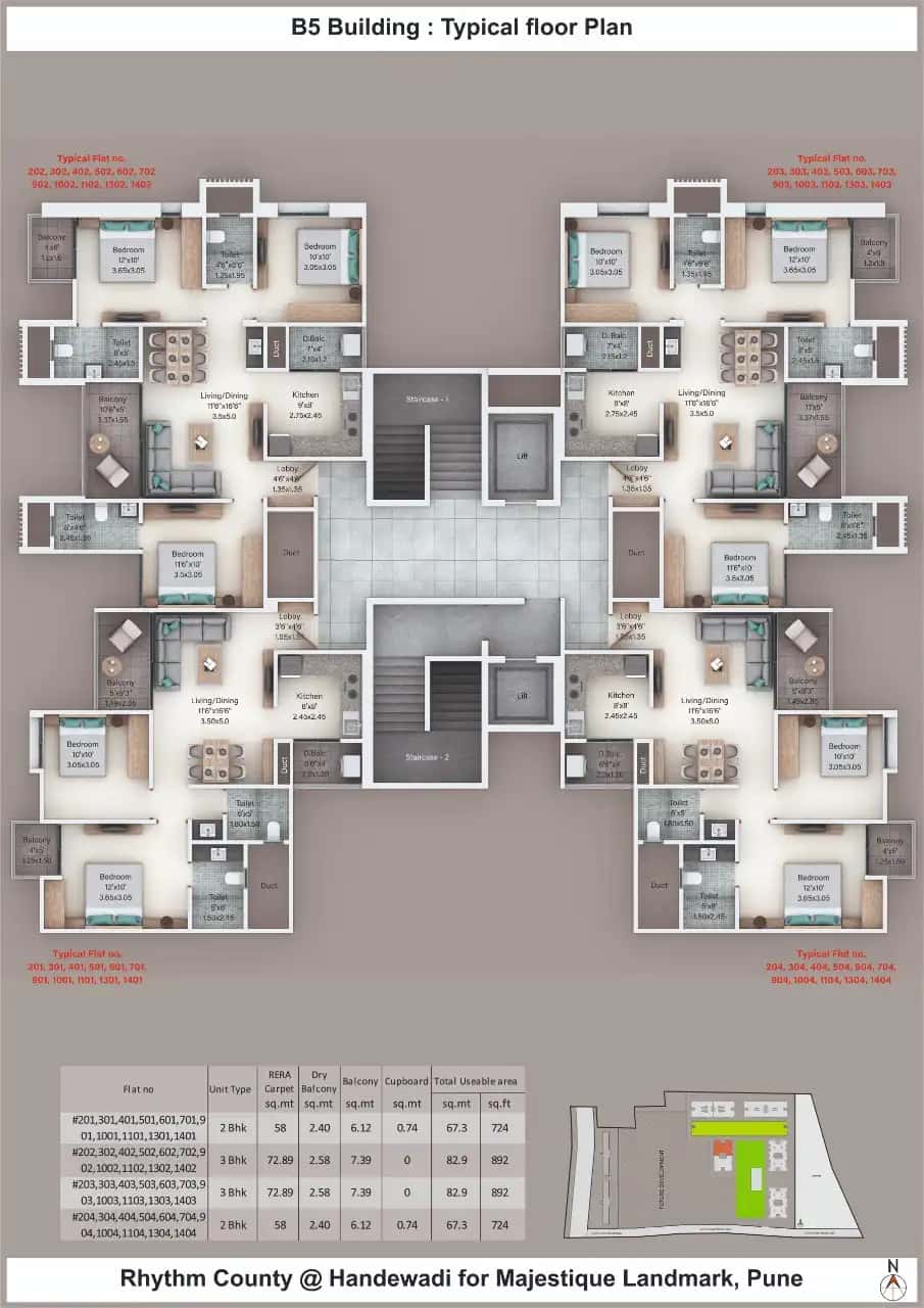 Majestique Rhythm County Floor plan 9