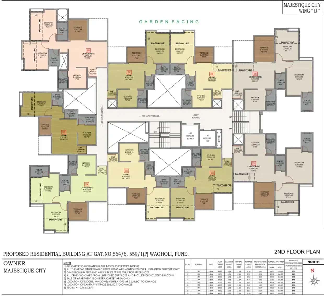 Majestique City Floor plan 6