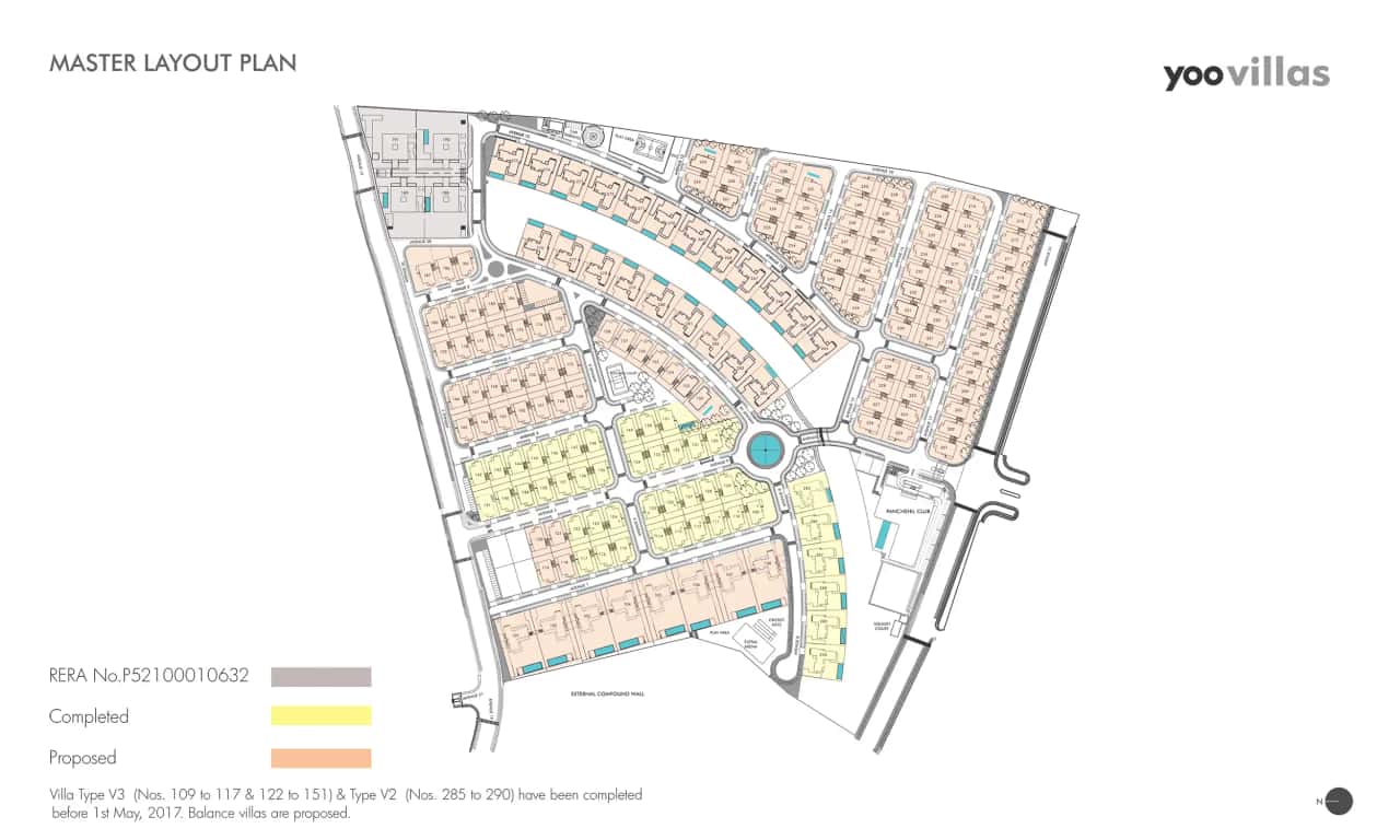 Panchshil Yoo Villas Floor plan 1