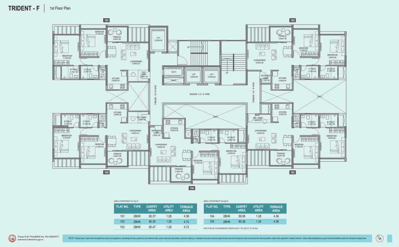 Paranjape Trident Towers Floor plan 6