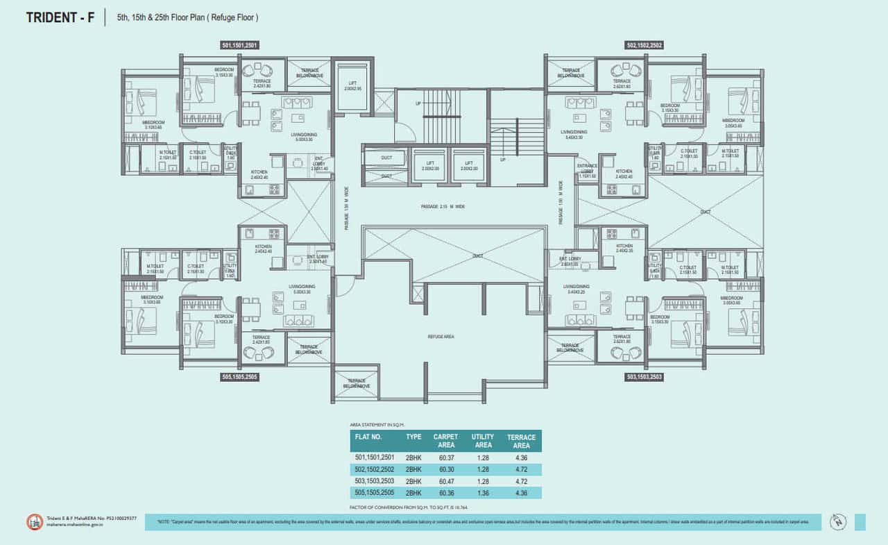 Paranjape Trident Towers Floor plan 10