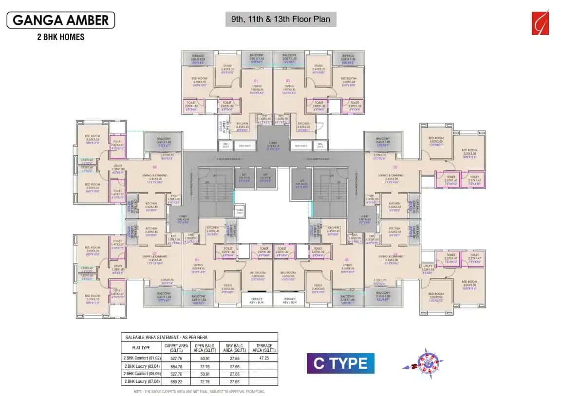 Ganga Amber Floor plan 3