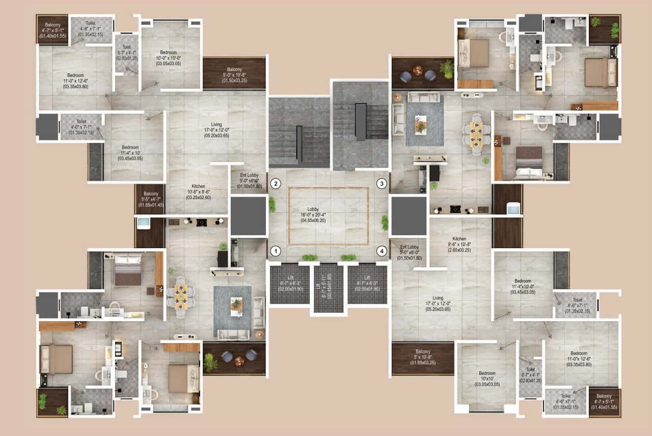 Vision Aristo Floor plan 1