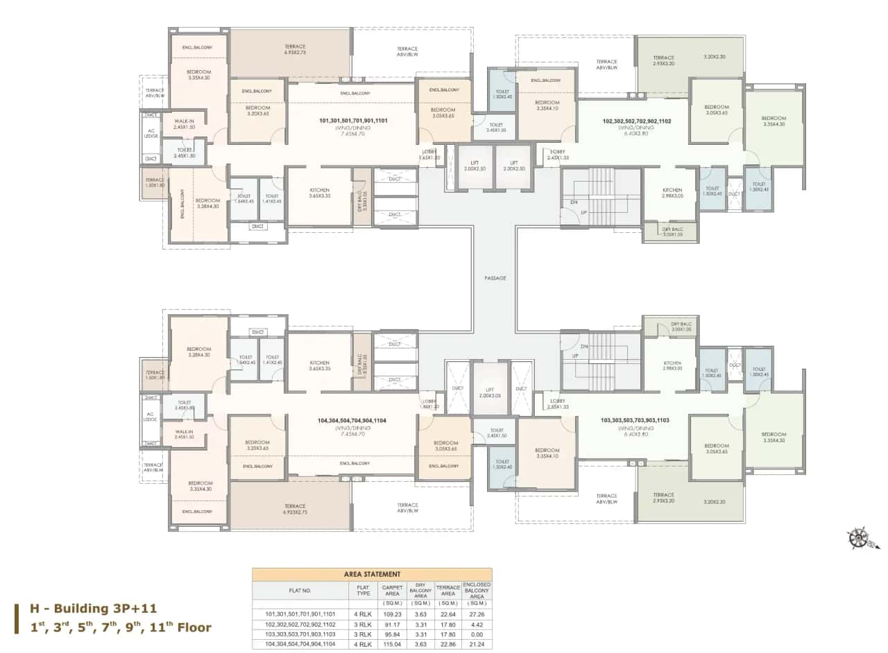 Kolte Patil 24k Stargaze Floor plan 6