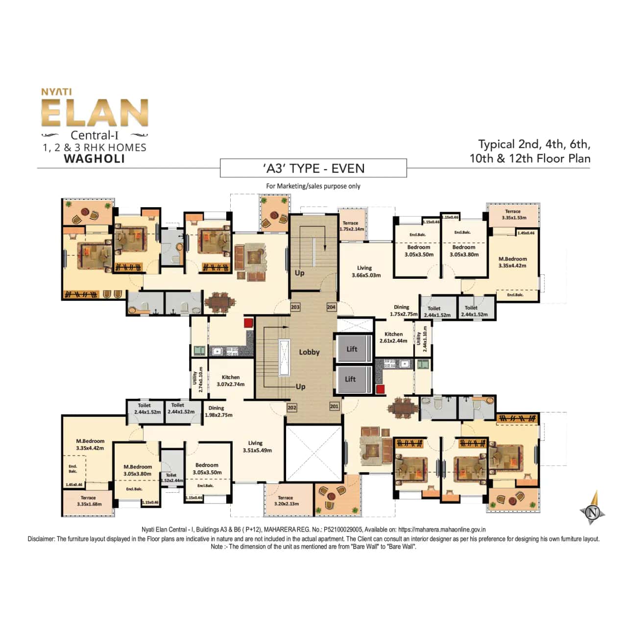 Nyati Elan Floor plan 3