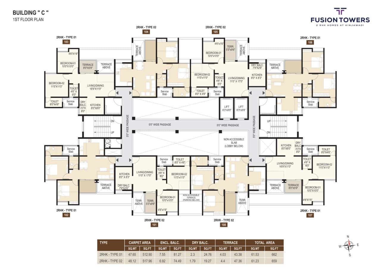 Rama Fusion Towers Floor plan 1