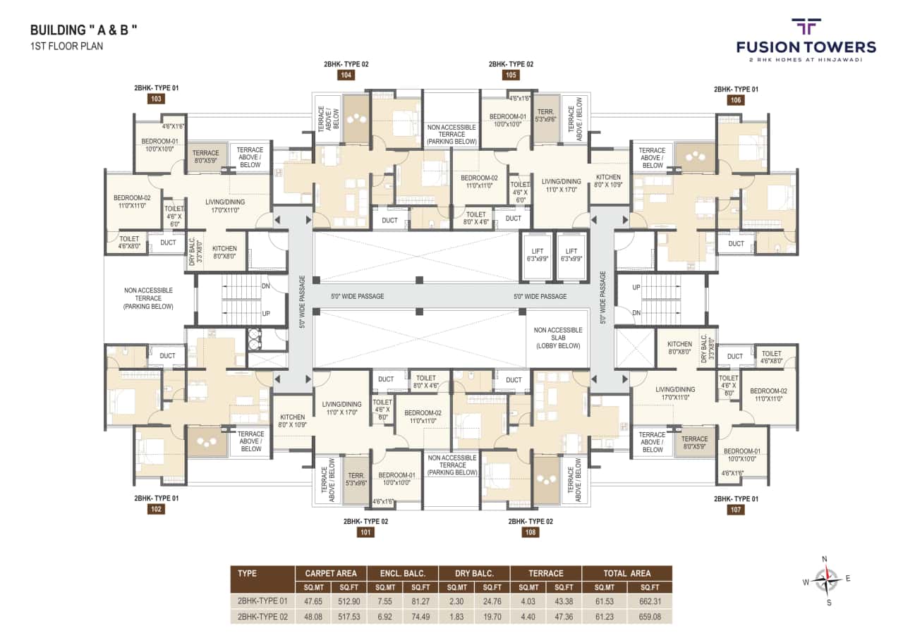 Rama Fusion Towers Floor plan 2
