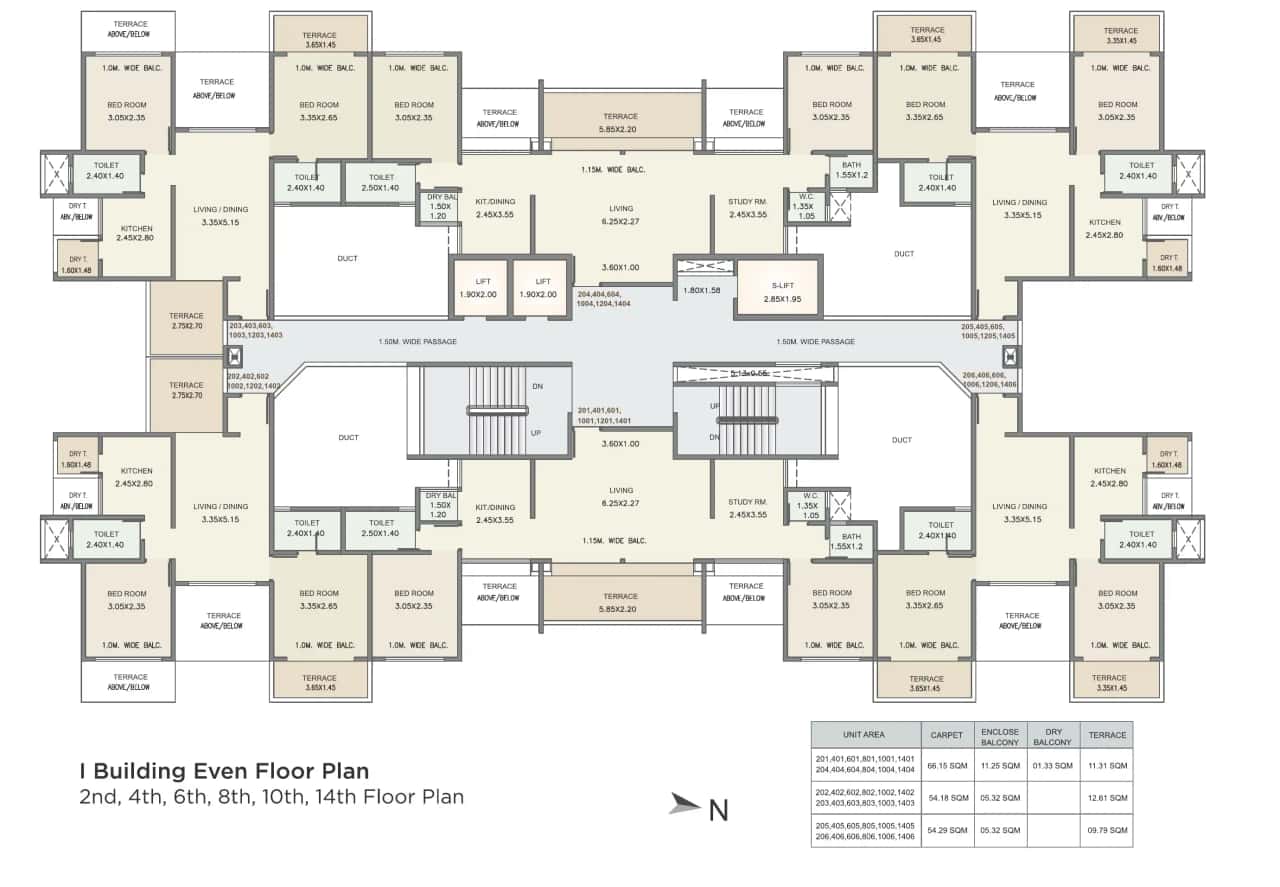 Kolte Patil Three Jewels Moon Stone Floor plan 1