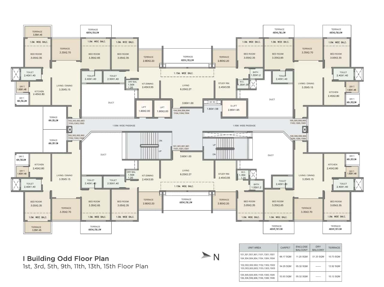 Kolte Patil Three Jewels Moon Stone Floor plan 2