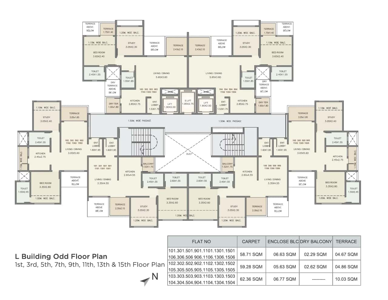 Kolte Patil Three Jewels Moon Stone Floor plan 4