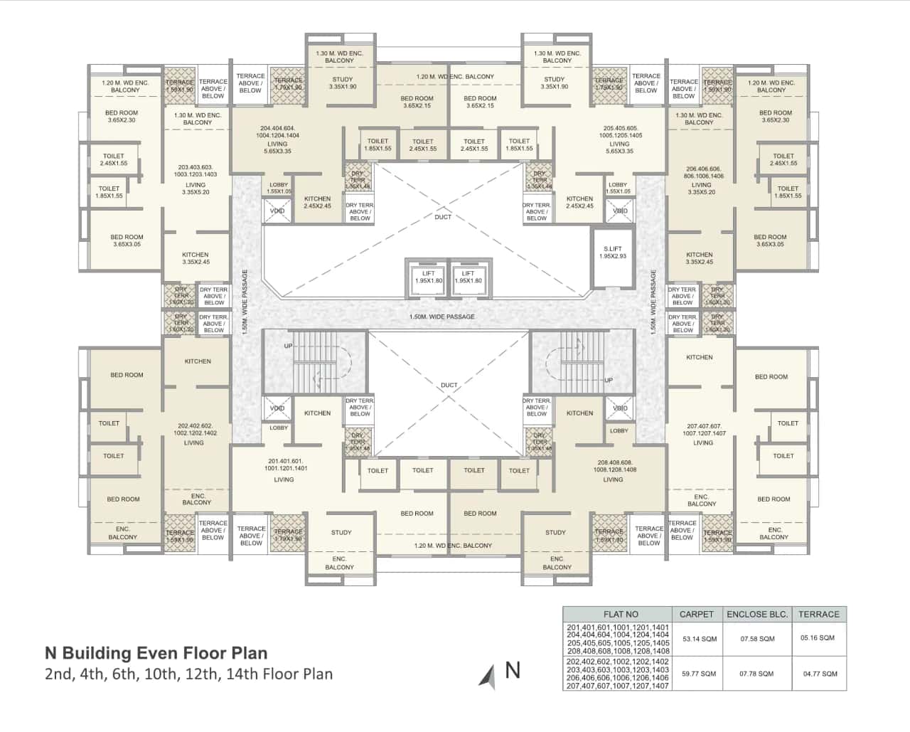 Kolte Patil Three Jewels Moon Stone Floor plan 8