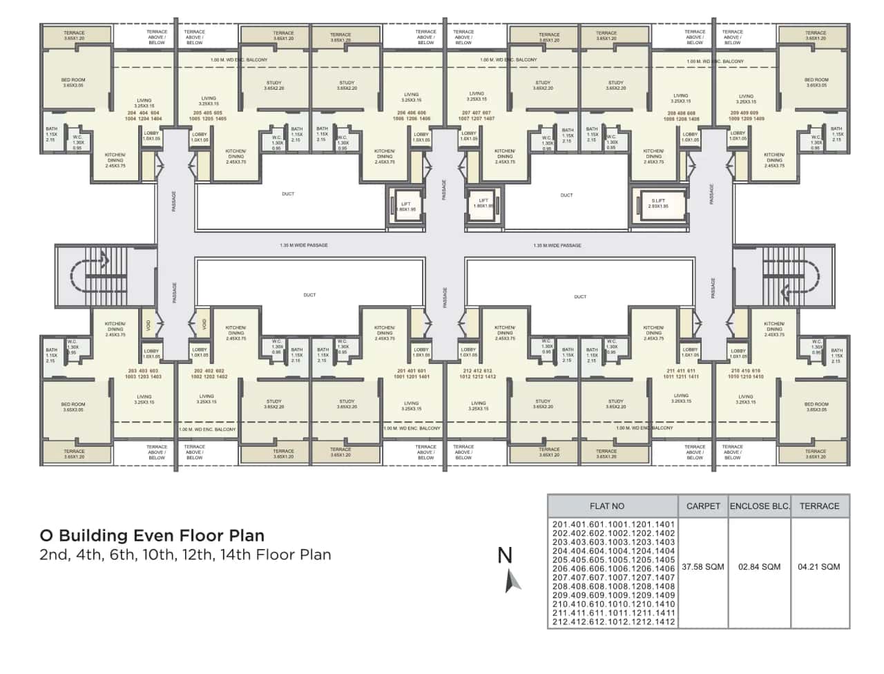 Kolte Patil Three Jewels Moon Stone Floor plan 9
