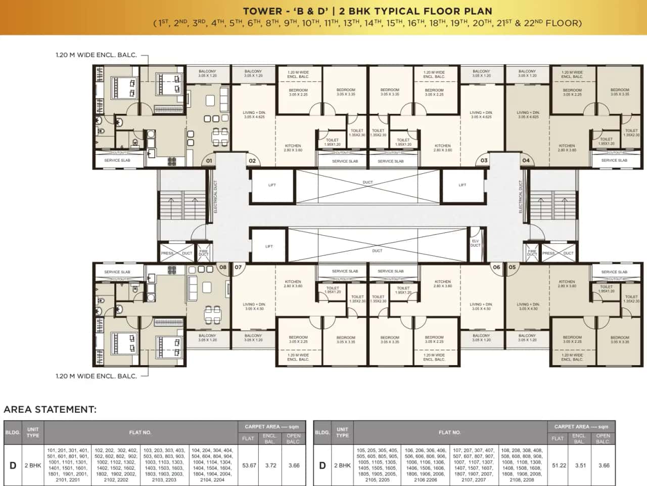 Kolte Patil Oro Avenue Floor plan 1