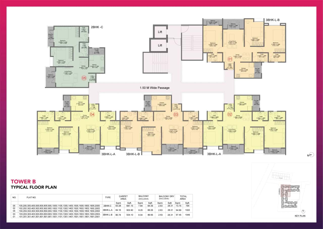 Kohinoor Sapphire 3 Floor plan 5