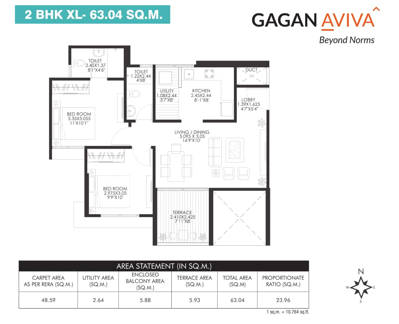 Gagan Aviva Floor plan 1