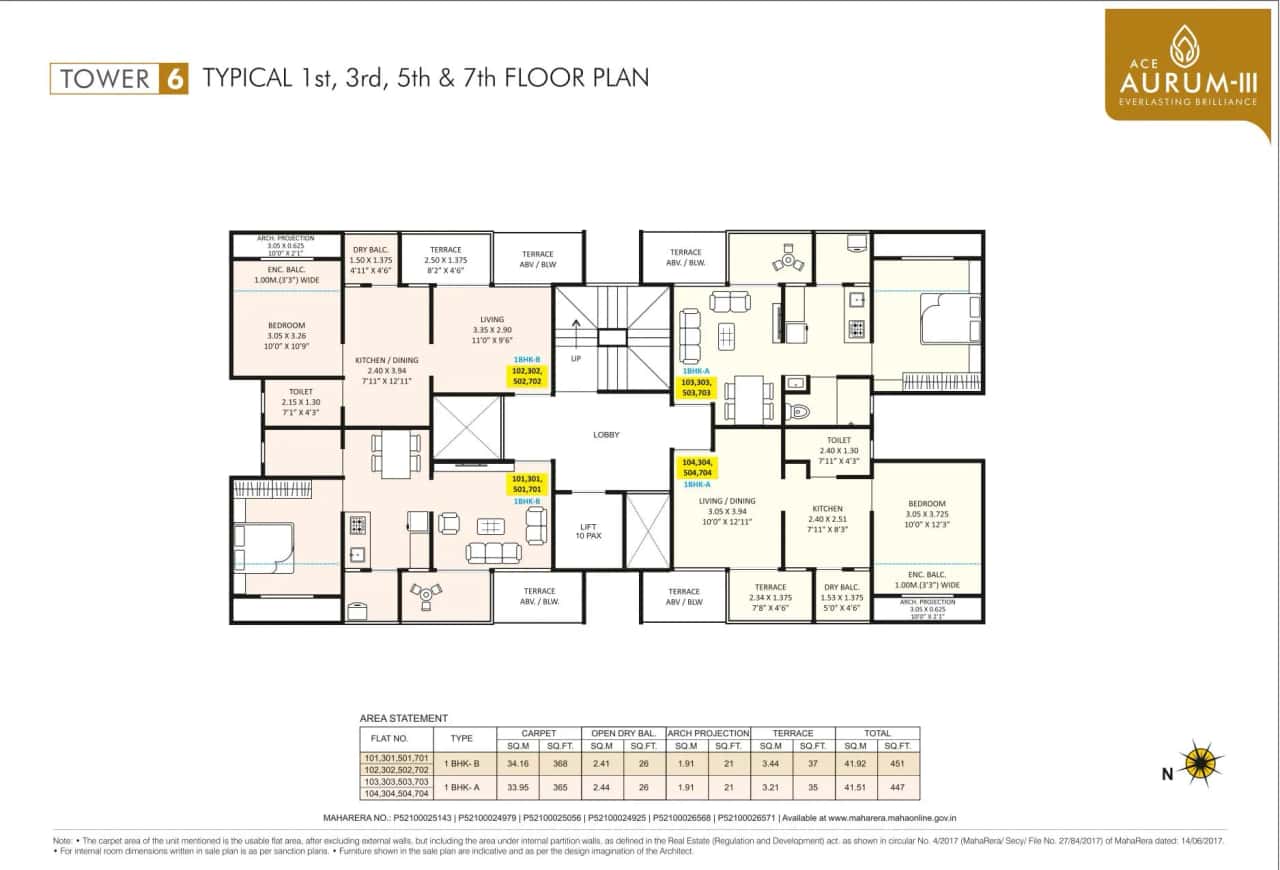 Jhamtani Ace Aurum III Floor plan 7