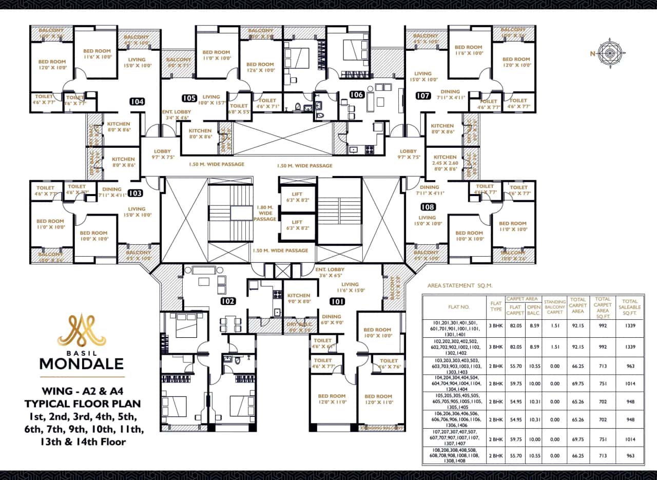 Basil Mondale Floor plan 1