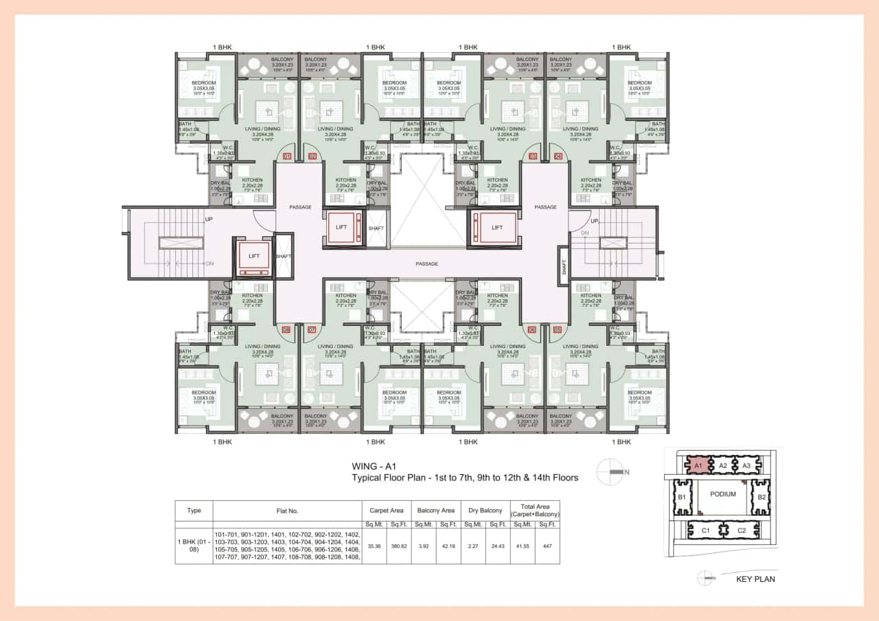 Kohinoor Abhimaan Township Floor plan 2