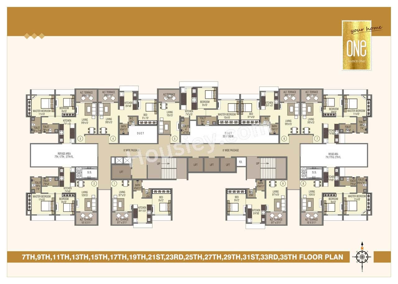 Amber One Floor plan 3
