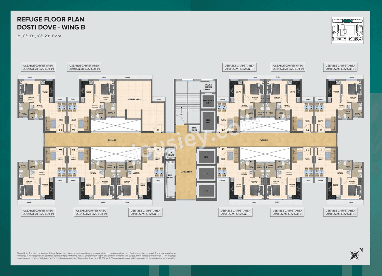 Dosti Nest Floor plan 1