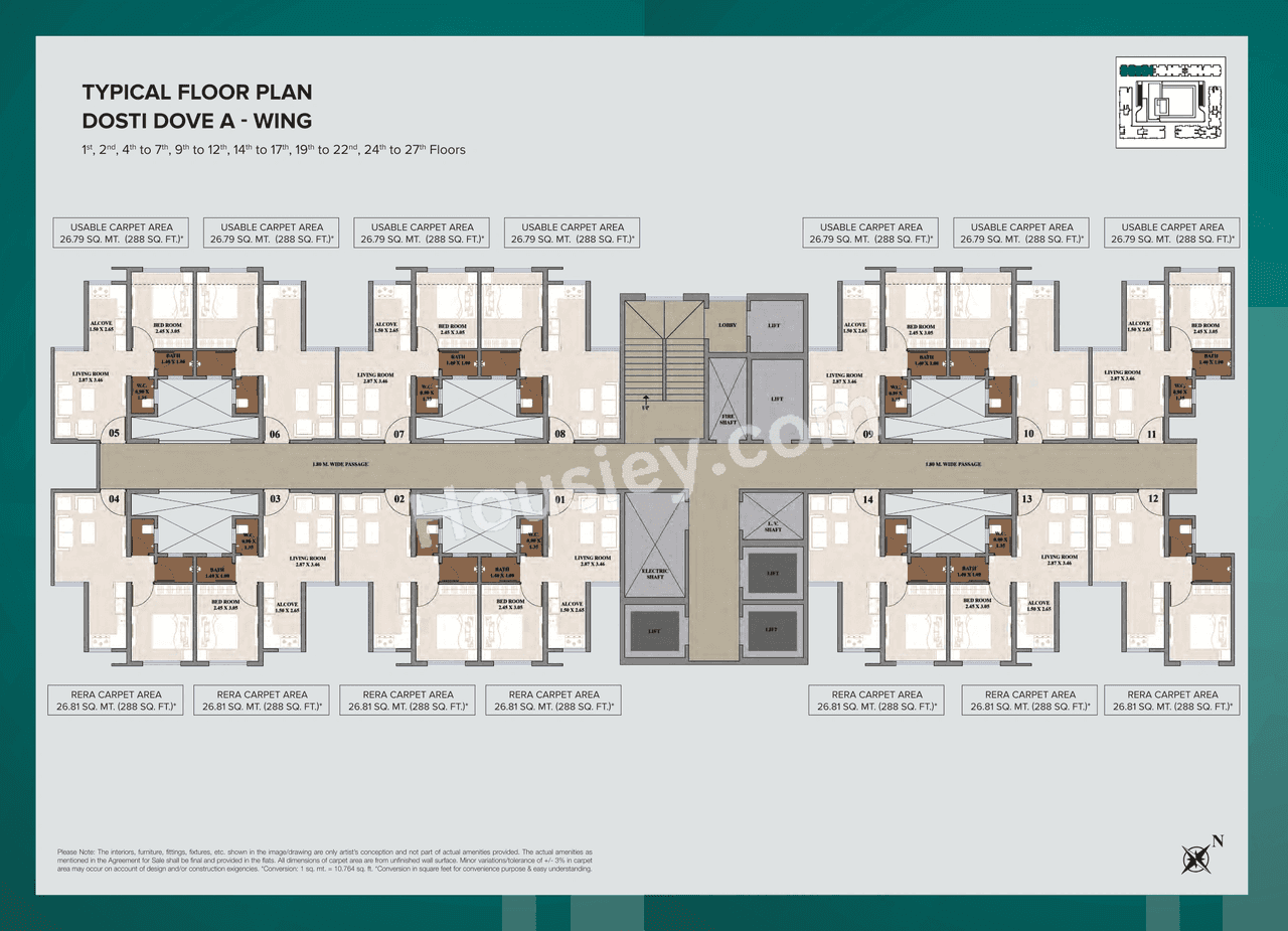 Dosti Nest Floor plan 2