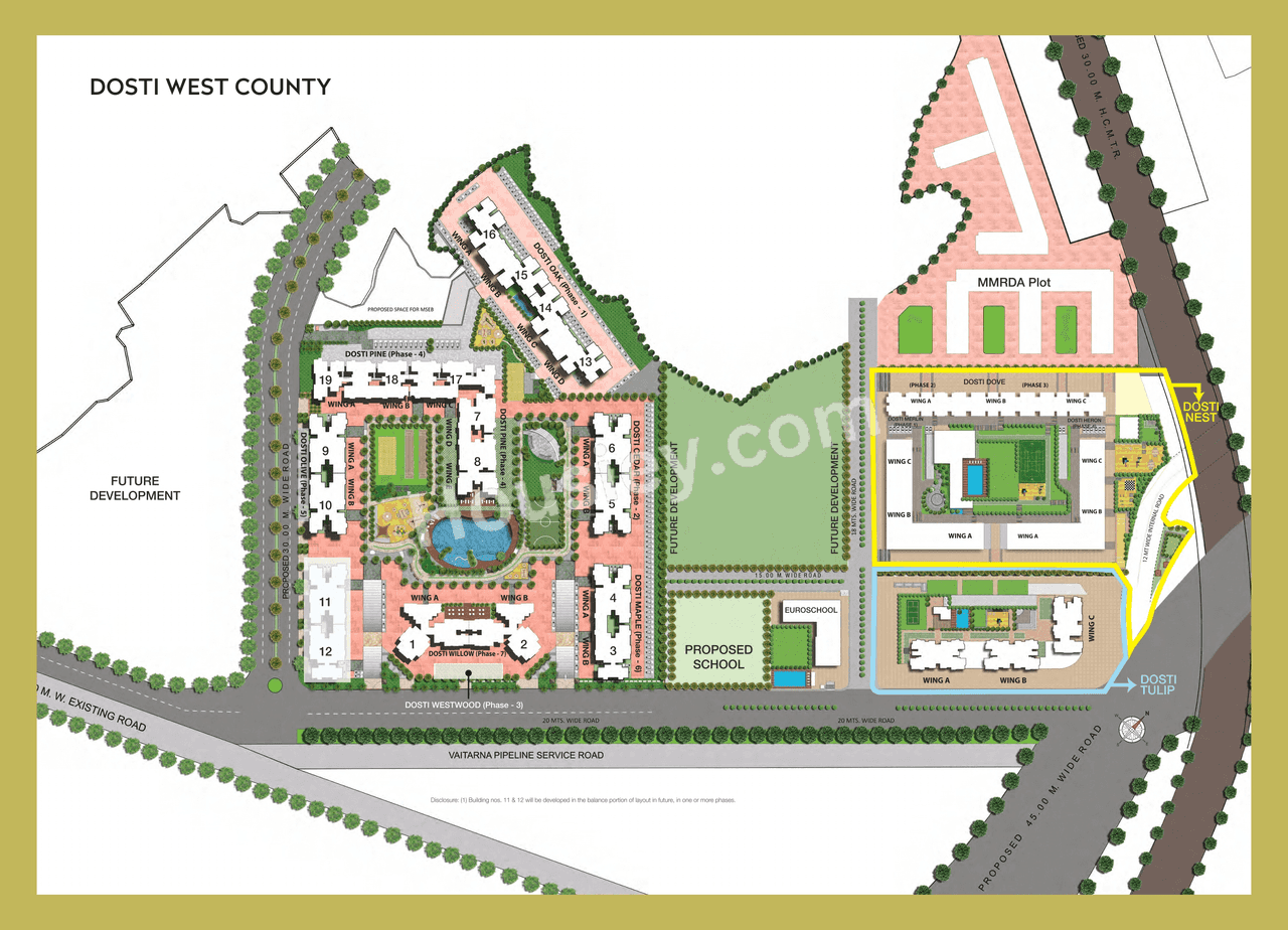 Dosti Olive Floor plan 1