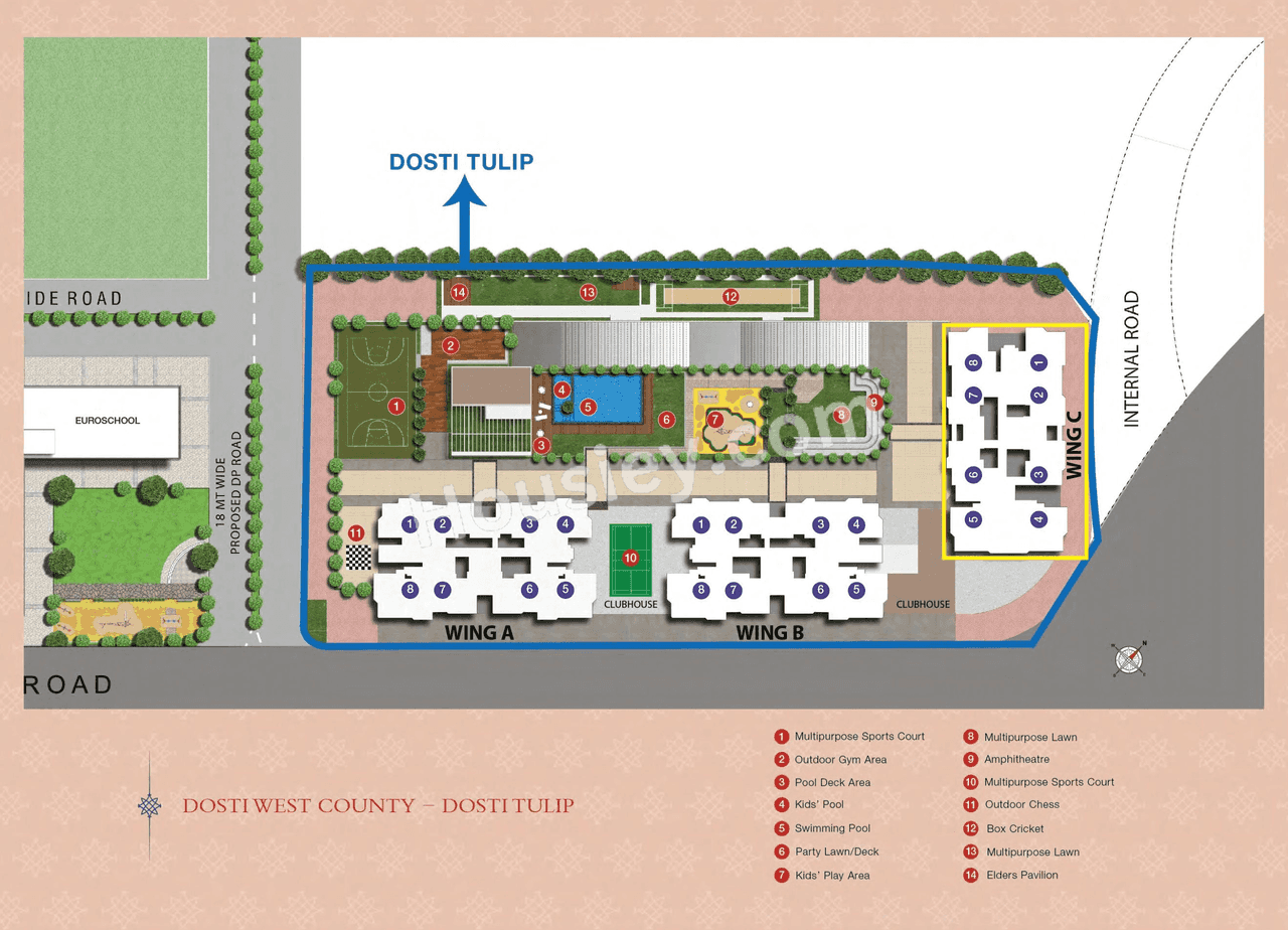 Dosti Tulip Floor plan 2