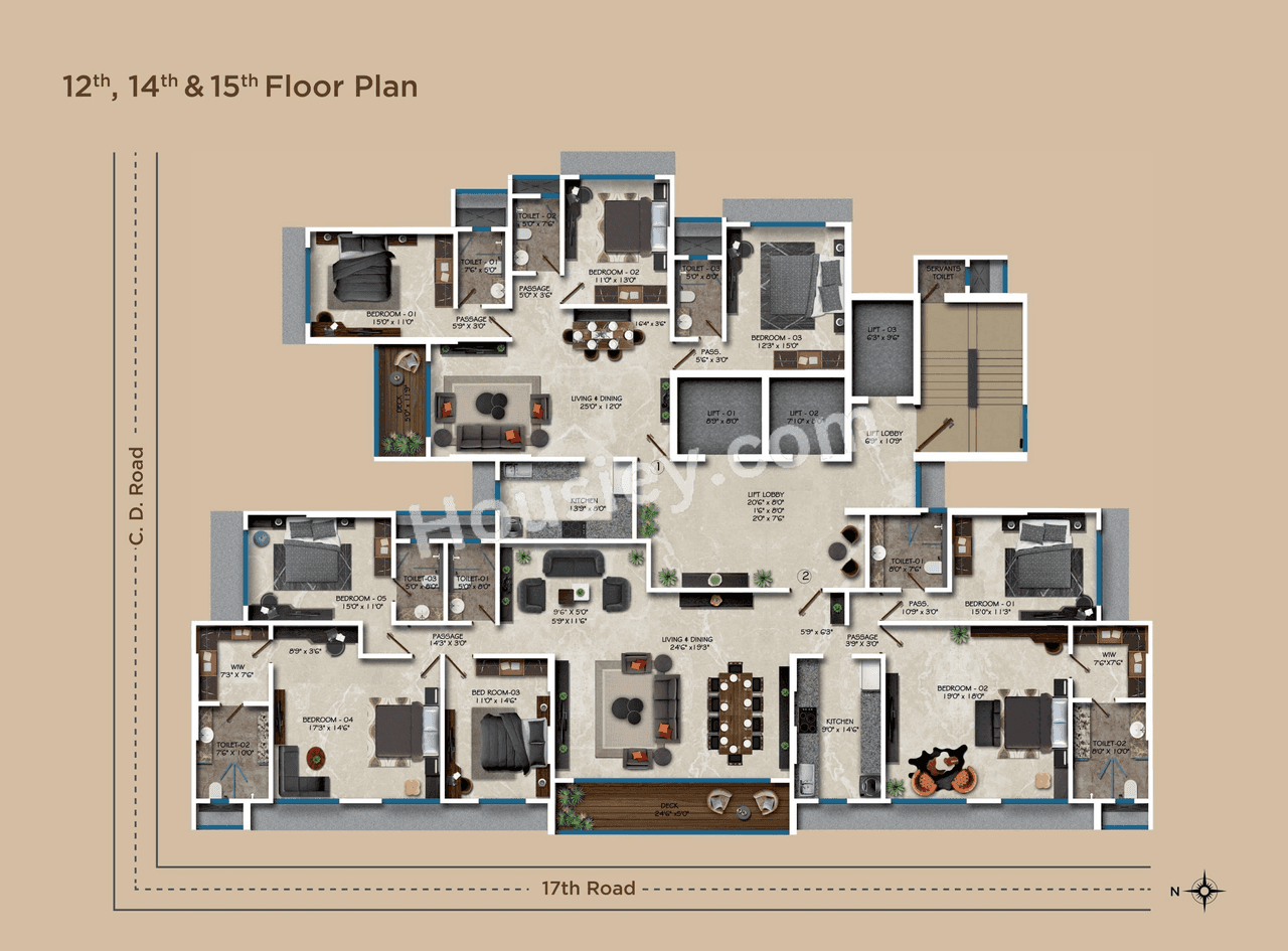 Ekta Evaana Floor plan 2