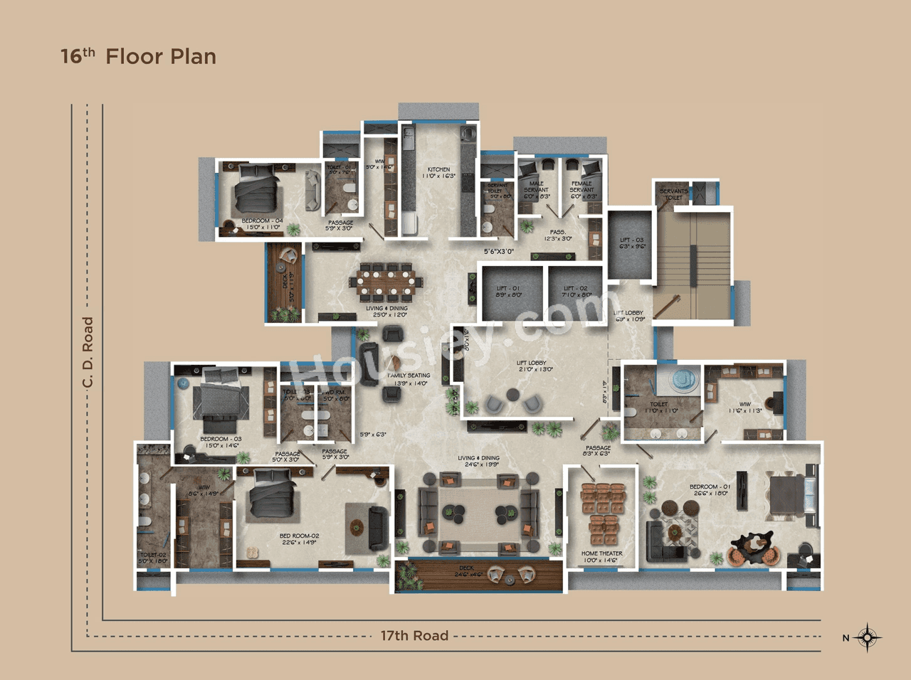 Ekta Evaana Floor plan 3