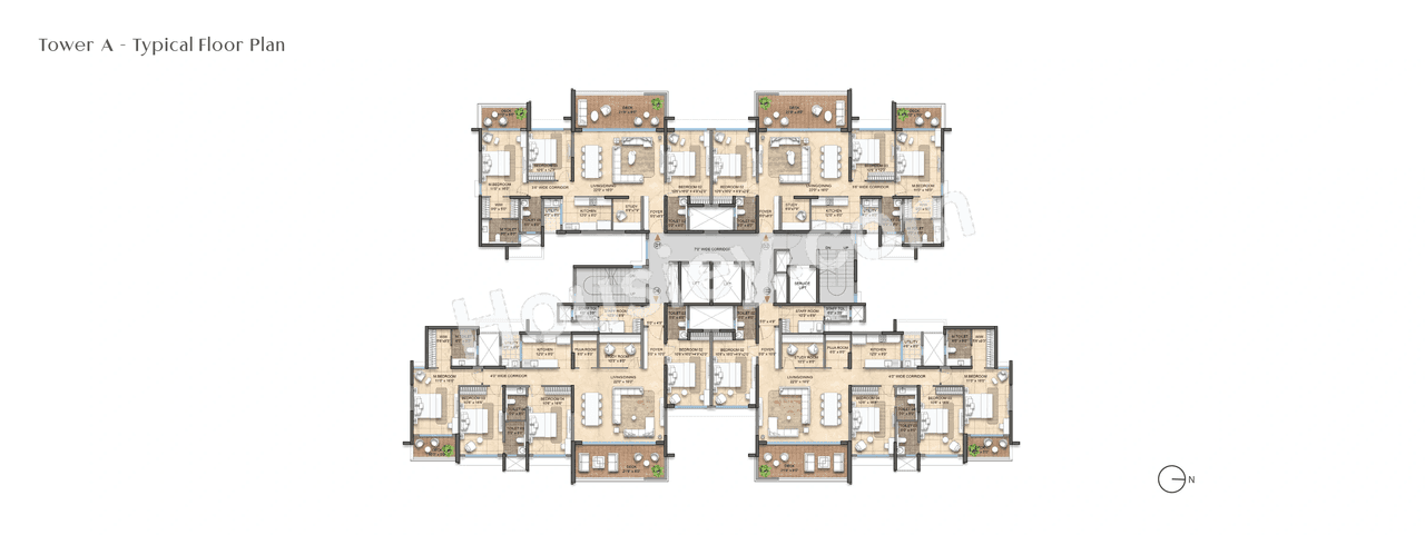 Lodha Haven Floor plan 1