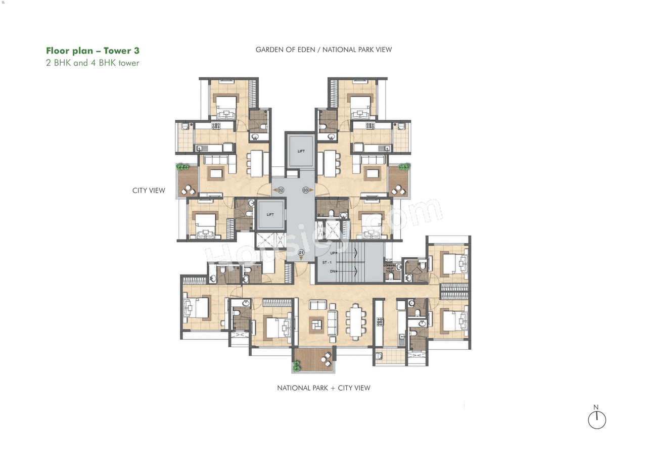 Lodha Woods Floor plan 3