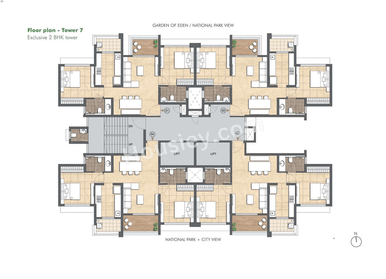 Lodha Woods Floor plan 6
