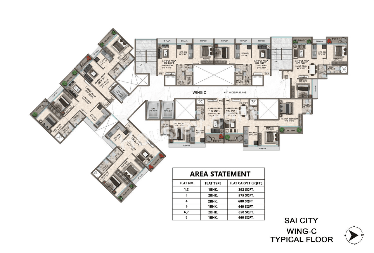 Sai City Floor plan 4