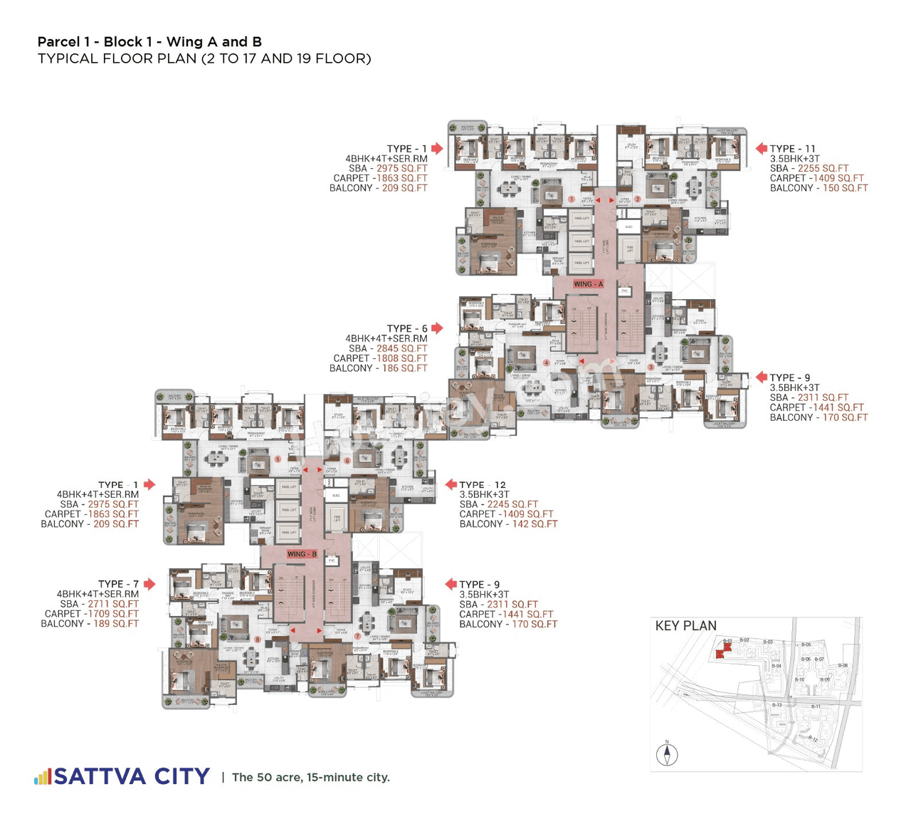 Sattva City Floor plan 1