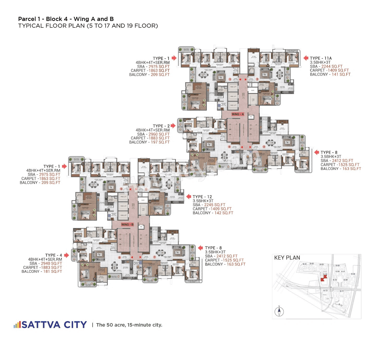 Sattva City Floor plan 4