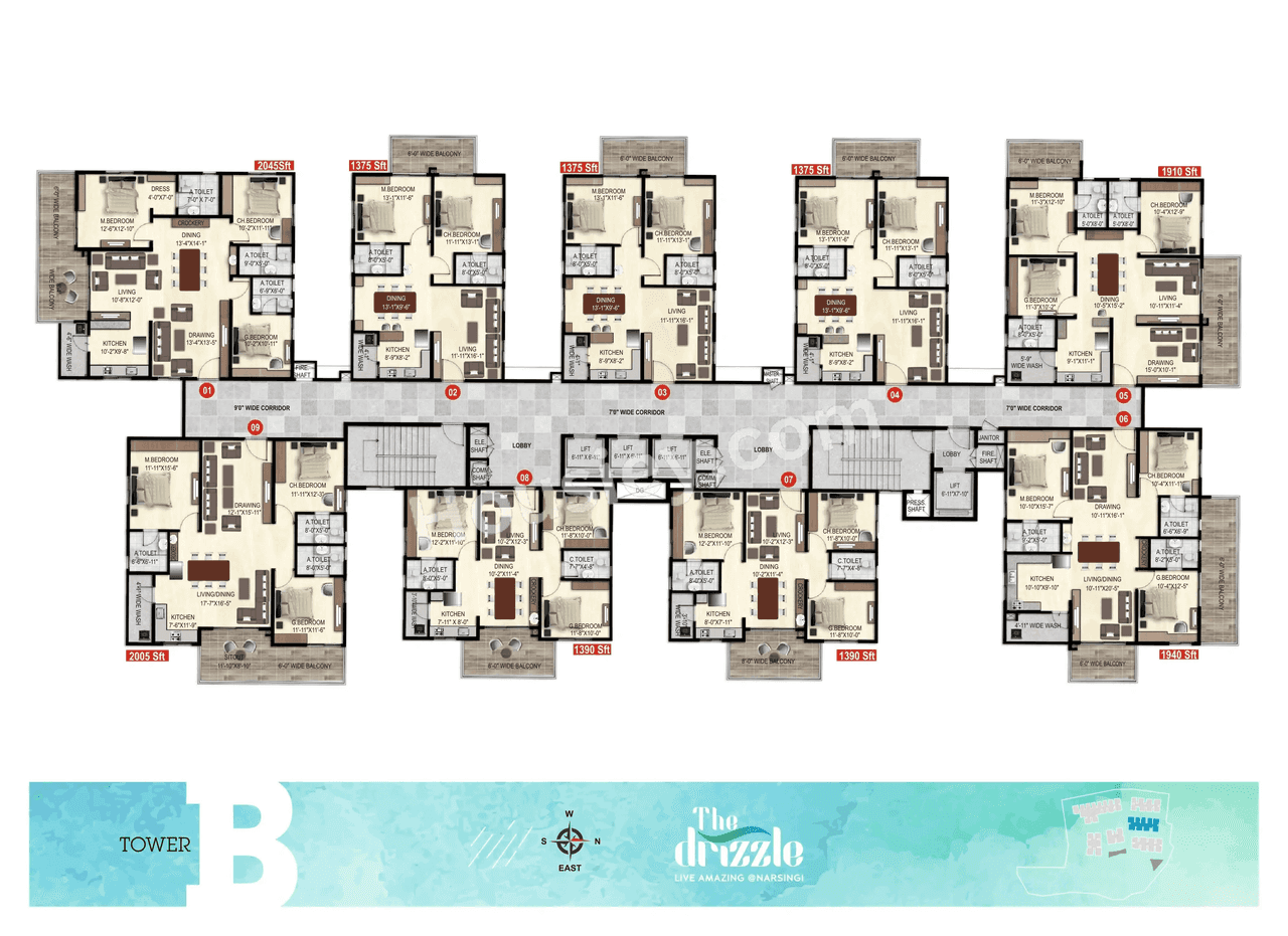 The Drizzle Floor plan 2