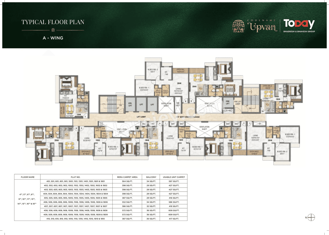 Today Upvan Floor plan 4