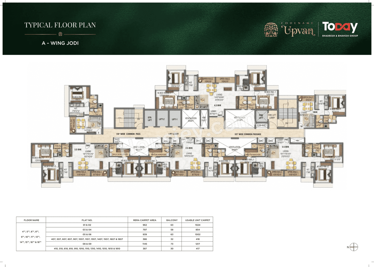 Today Upvan Floor plan 5