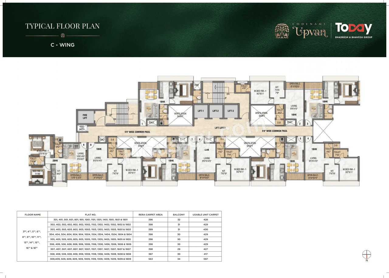 Today Upvan Floor plan 8