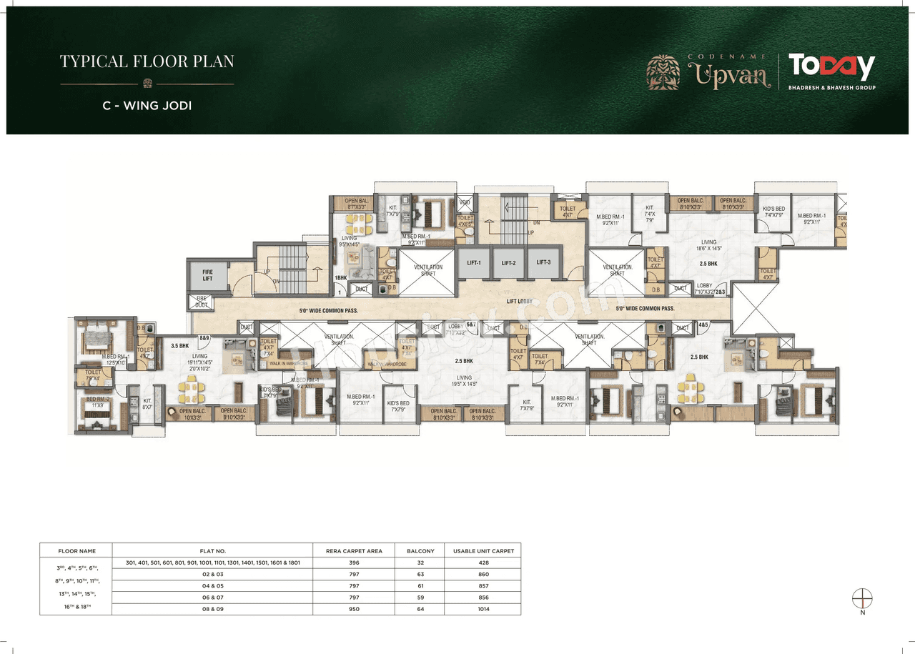 Today Upvan Floor plan 9